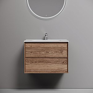 Тумба с раковиной Sancos Marmi 2.0 70 MR2.070ECH дуб чарльстон для ванной в интернет-магазине Sanbest