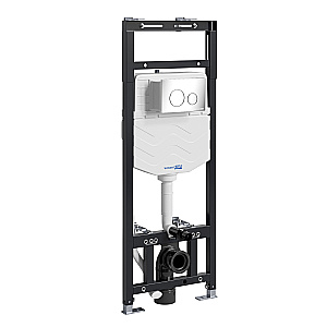 Инсталляция для унитаза WasserKraft Alme 15TLT.010.ME.CH02 кнопка хром купить в интернет-магазине сантехники Sanbest