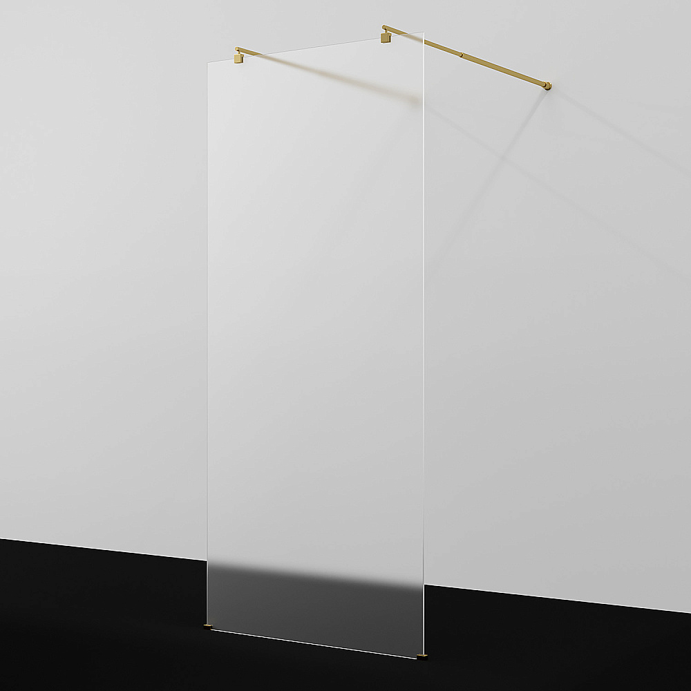 Душевое ограждение WasserKRAFT Vechte 60W40PG-MG 120 фиксатор золото глянцевое/стекло матовое купить в интернет-магазине Sanbest