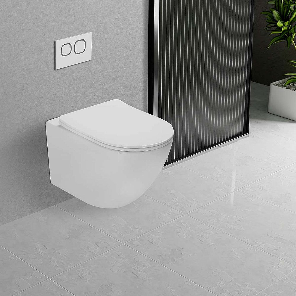 Унитаз Vincea Globo VT1-14T безободковый, смыв торнадо, с крышкой микролифт, белый купить в интернет-магазине Sanbest