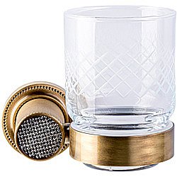 Стакан Boheme Royal Cristal 10924-BR бронза купить в интернет-магазине сантехники Sanbest