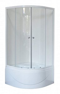 Душевой уголокок Royal Bath RB90BK-T 90х90 прозрачный купить в интернет-магазине Sanbest