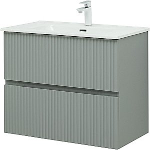 Тумба с раковиной Aquanet Джейн 80 мисти грин для ванной в интернет-магазине Sanbest