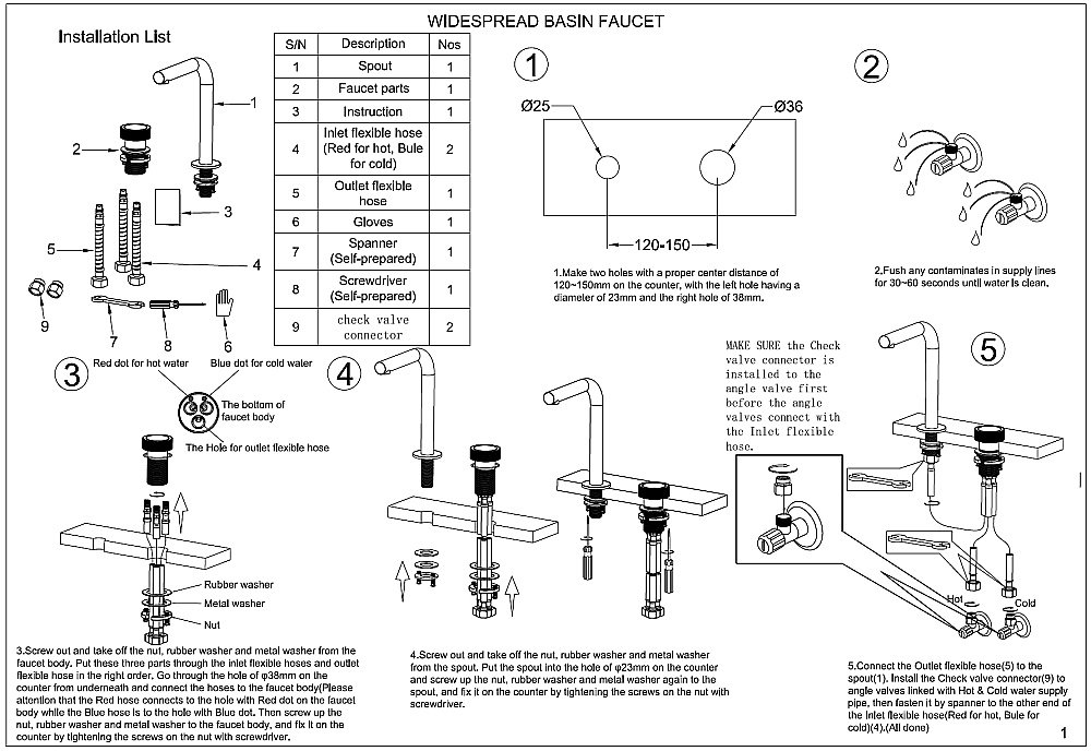 Смеситель для раковины Boheme TECH 158-G золото купить в интернет-магазине сантехники Sanbest