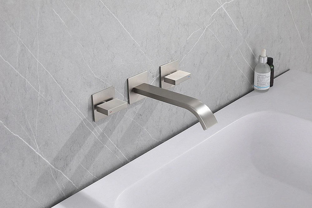 Смеситель для раковины ABBER Wasserfall AF8612SP сатин купить в интернет-магазине сантехники Sanbest