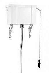 Бачок для высокого унитаза Burlington C28S BLA купить в интернет-магазине сантехники Sanbest