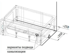 Душевой поддон Радомир к ДУ Верчелли 81x119 купить в интернет-магазине Sanbest