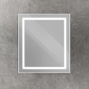 Зеркало BelBagno Kraft SPC-KRAFT-700-800-SENS-AL сатин в ванную от интернет-магазине сантехники Sanbest