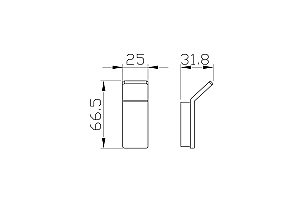 Крючок для ванной WONZON & WOGHAND LOTTE, Хром (WW-8315A) купить в интернет-магазине сантехники Sanbest