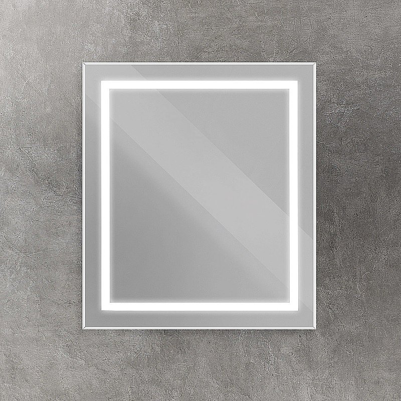 Зеркало BelBagno Kraft SPC-KRAFT-700-800-SENS-AL сатин в ванную от интернет-магазине сантехники Sanbest