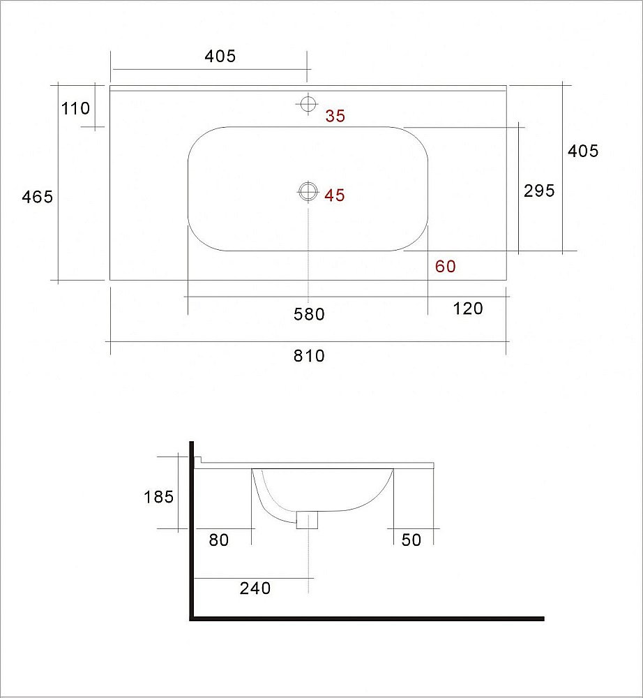 Тумба с раковиной Art&Max ELEGANT 80 сапфир для ванной в интернет-магазине Sanbest