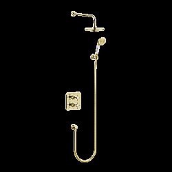 Душевая система Burlington Guild GUSHOWERPACKSQ3G золото купить в интернет-магазине сантехники Sanbest