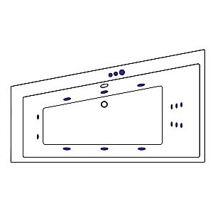 Ванна акриловая EXCELLENT Sfera Slim SMART WAEX.SFL17S.SMART.BR 170x100 белая с гидромассажем купить в интернет-магазине Sanbest