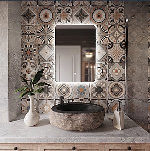 Зеркало Mixline Алон радиус-Эконом 50х70 550229 в ванную от интернет-магазине сантехники Sanbest