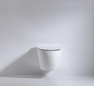 Унитаз подвесной beWash Minimal BKWHR003480 белый, безободковый, с крышкой микролифт купить в интернет-магазине Sanbest