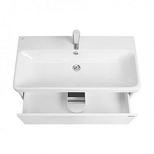 Тумба с раковиной Акватон Сканди 80 белая/белый матовый для ванной в интернет-магазине Sanbest