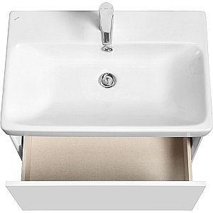 Тумба с раковиной Акватон Асти 70 белая глянцевая/белая матовая для ванной в интернет-магазине Sanbest