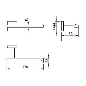 Держатель для туалетной бумаги Langberger Ledro 21943A купить в интернет-магазине сантехники Sanbest