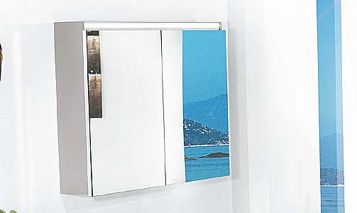 Зеркальный шкаф Armadi Art Vallessi кашемир матовый 80 купить в интернет-магазине сантехники Sanbest