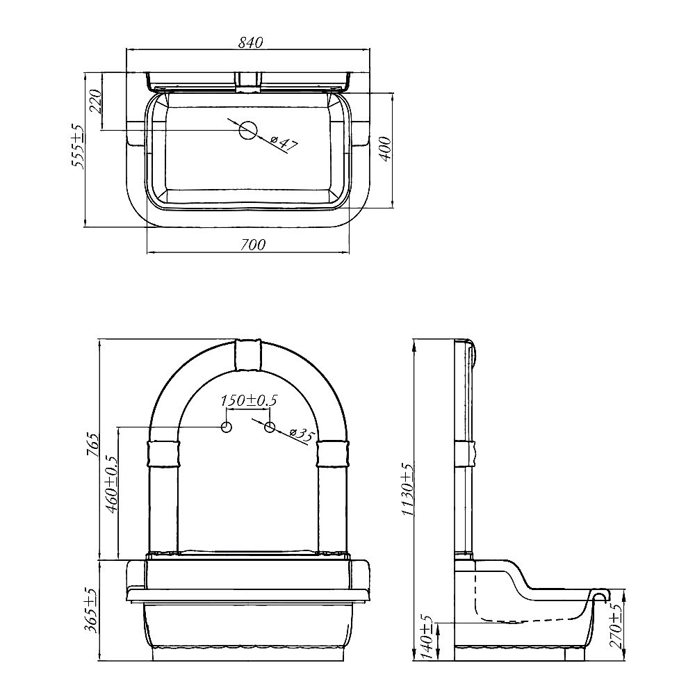 Раковина напольная Migliore Olivia 84 24758 с панелью золото купить в интернет-магазине Sanbest