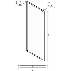 Душевой уголок Ambassador Forsa NX 17021102NX-100NX 110х100 стекло прозрачное/профиль хром купить в интернет-магазине Sanbest