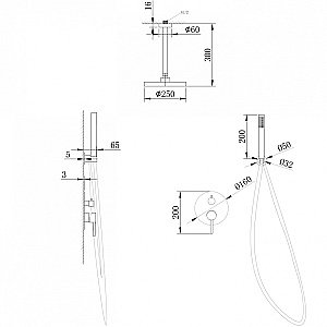 Душевая система Abber EMOTION AF8821B черная матовая купить в интернет-магазине сантехники Sanbest