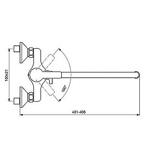 Промо-набор для ванны 3 в 1 Vidima Uno Long BA379AA купить в интернет-магазине сантехники Sanbest
