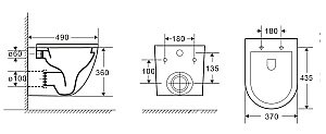 Унитаз подвесной WeltWasser MARBERG 507 + MERZBACH 043 GL-WT + MAR 507 RD белый глянцевый, безободковый, с крышкой микролифт, слив-торнадо, с инсталляцией и кнопкой хром купить в интернет-магазине Sanbest