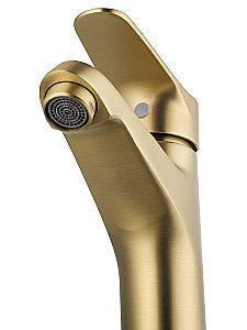 Смеситель для раковины WONZON & WOGHAND WW-A40212-BG золото брашированное купить в интернет-магазине сантехники Sanbest