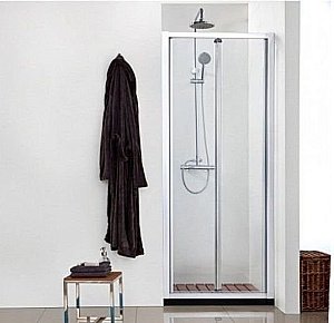 Душевая дверь Aquanet Alfa NAA6422 80  стекло прозрачное/профиль хром купить в интернет-магазине Sanbest