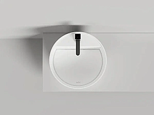 Раковина накладная Salini ARMONIA ROUND TOP 03 S-Sense 130413TG 45 без отверстия под смеситель, белая купить в интернет-магазине Sanbest