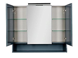 Зеркальный шкаф Aquanet Виго 100 сине-серый купить в интернет-магазине сантехники Sanbest