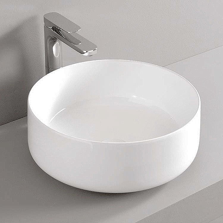 Раковина накладная Artceram Cognac 42 COL001 01 00 белая купить в интернет-магазине Sanbest