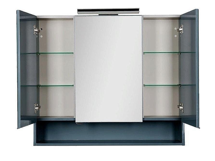 Зеркальный шкаф Aquanet Виго 100 сине-серый купить в интернет-магазине сантехники Sanbest