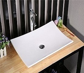 Раковина накладная Ceramalux N 60 78123А белая купить в интернет-магазине Sanbest