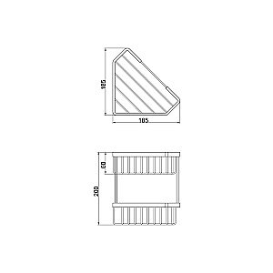 Полка Veragio Basket VR.GFT-9053.BR купить в интернет-магазине сантехники Sanbest