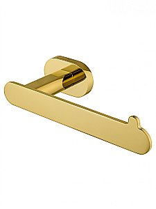 Держатель для туалетной бумаги без крышки WONZON & WOGHAND FIRST, Глянцевое золото (WW-8416-LG) купить в интернет-магазине сантехники Sanbest