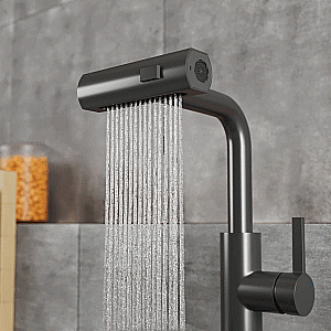 Смеситель для кухни Rush Tinos TI3732-18Grey графит купить в интернет-магазине сантехники Sanbest