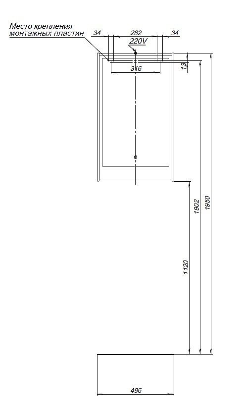 Зеркало Aquanet Милан 336397 50 дуб рустикальный в ванную от интернет-магазине сантехники Sanbest