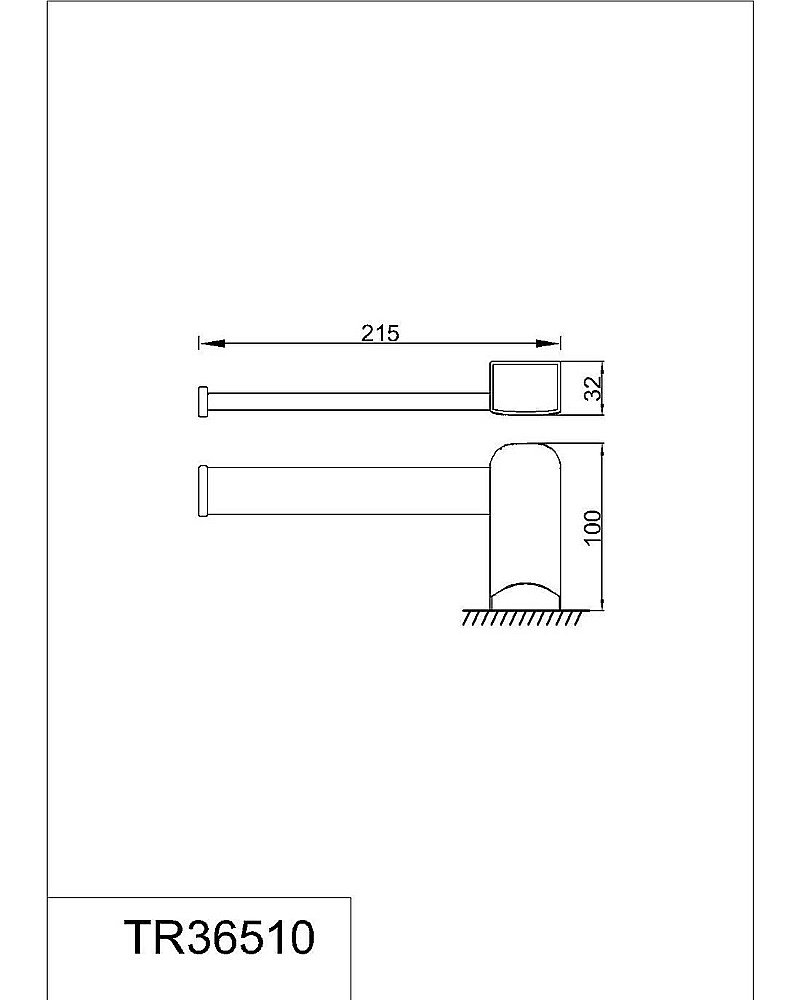 Полотенцедержатель Rush Thira TR36510 21,5 cm купить в интернет-магазине сантехники Sanbest
