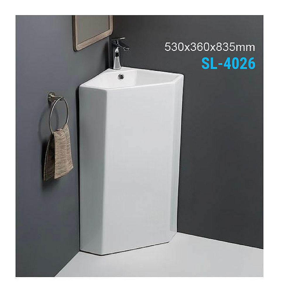 Напольная раковина SantiLine 53 SL-4026 белая купить в интернет-магазине Sanbest