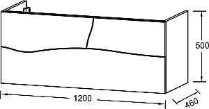 Тумба с раковиной Jacob Delafon Sherwood 120 состаренный дуб для ванной в интернет-магазине Sanbest