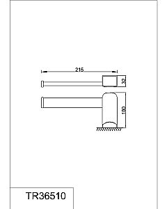 Полотенцедержатель Rush Thira TR36510 21,5 cm купить в интернет-магазине сантехники Sanbest