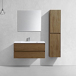 Тумба с раковиной Vincea Luka 1000 T.Oak для ванной в интернет-магазине Sanbest