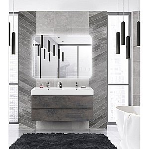 Тумба с раковиной Cezares Molveno 46 120 Ossido для ванной в интернет-магазине Sanbest