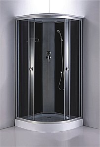 Душевая кабина Loranto CS-881EA13TM/B-90 90x90 прозрачное стекло/профиль черный матовый купить в интернет-магазине Sanbest