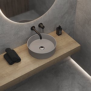 Раковина накладная BERGES Ego SL 181061 38 матовый серый купить в интернет-магазине Sanbest