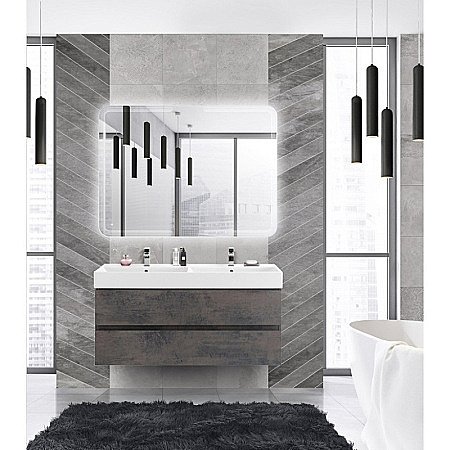 Тумба с раковиной Cezares Molveno 46 120 Ossido для ванной в интернет-магазине Sanbest