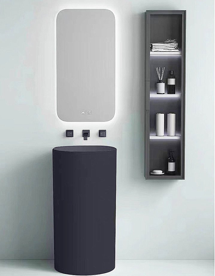 Раковина SantiLine 45 SL-4014MG серая матовая купить в интернет-магазине Sanbest