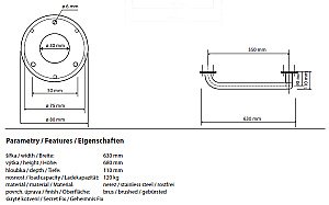Поручень Bemeta Help program 68x63 матовый хром купить в интернет-магазине сантехники Sanbest